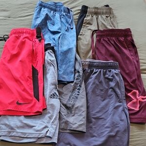 Mens Multi-Color Shorts Lot Small Medium 7 Pairs